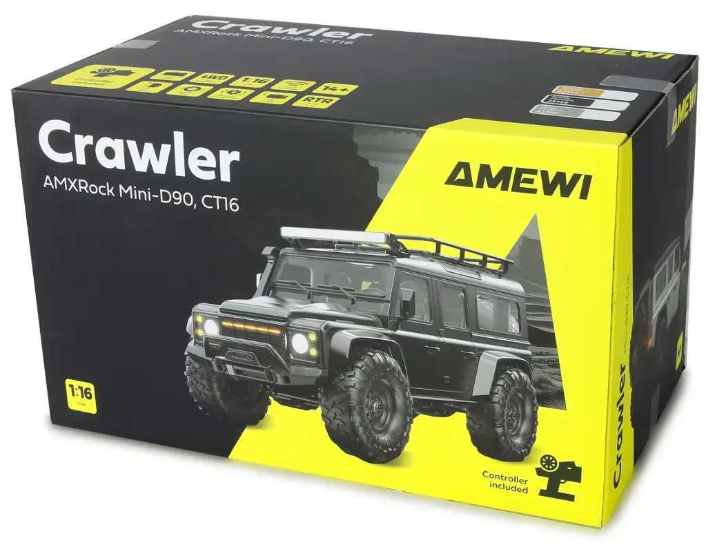 Радиоуправляемый краулер Amewi AMXRock Mini-D90 1:16 Photo 11