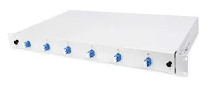 helos 19" Fiber Optic Breakout Box, 6x LC Duplex, Single Mode