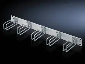 Rittal DK 7257.200 Cable Management Panel 1U, Steel, Grey