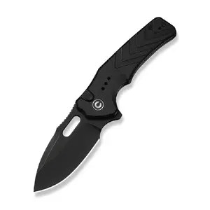 CIVIVI Vexron Folding Knife, 14C28N Steel Blade, G10 Handle, All Black