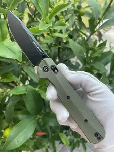 KNIVESPL The First Fixed Blade Knife, 14C28N Steel, OD Green G10 Handle