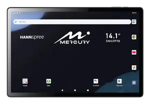 Planšetdators Hannspree Mercury 14.1 collas, 128 GB, 6 GB RAM, MediaTek MT8786, LTE, Android 15, melns