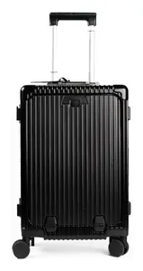 Чемодан RealPower HGP-1, черный, материал ABS, 4 колеса