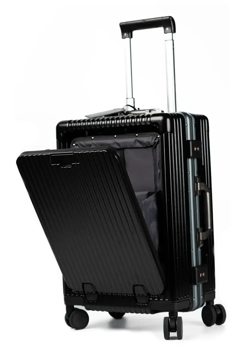 RealPower HGP-1 čemodāns — melns ABS ceļojumu čemodāns Photo 3