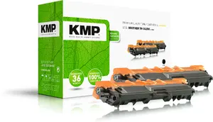 Восстановленный черный тонер-картридж KMP B-T57D для Brother, 2 шт.