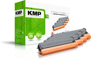 Комплект картриджей KMP B-T101VX для Brother, черный, голубой, пурпурный, желтый, 4 шт.