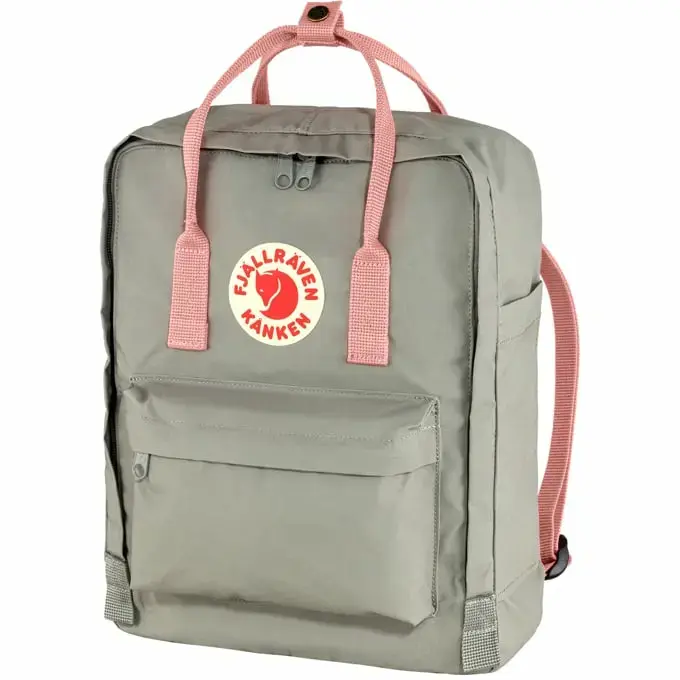 Fjällräven Kanken ikdienas mugursoma — pelēka/rozā Photo 3