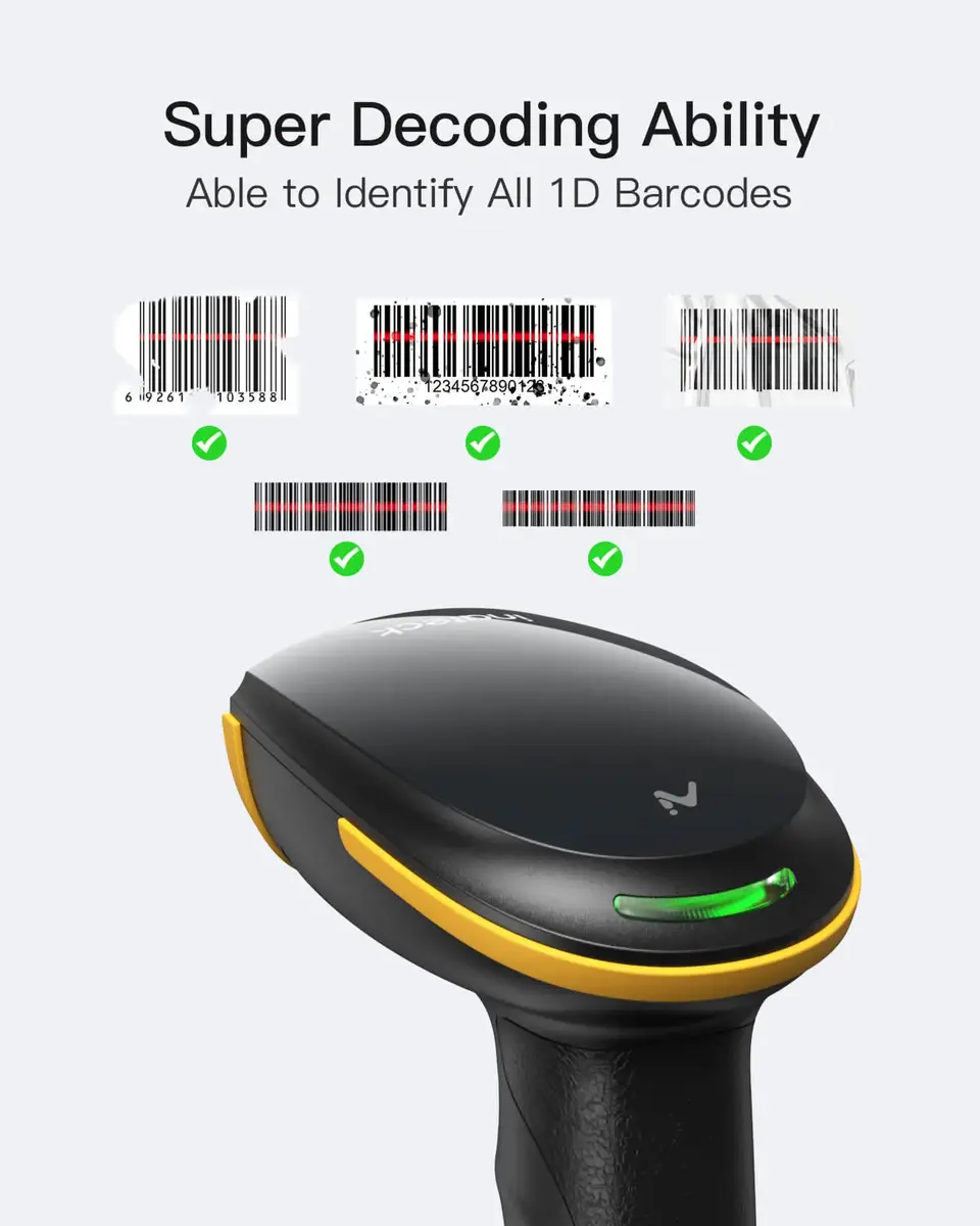 Inateck BCST-21-AI Handheld 1D Laser Barcode Scanner Photo 2