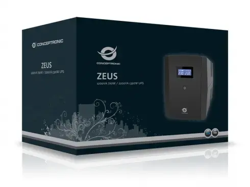 Conceptronic ZEUS 1200VA 720W Line-Interactive UPS Photo 3