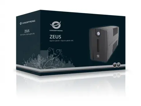 Линейно-интерактивный ИБП Conceptronic ZEUS 650ВА 360Вт Photo 3
