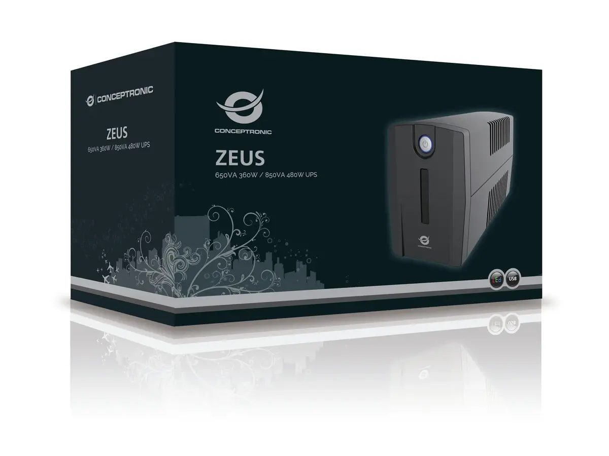 Līnijinteraktīvs UPS Conceptronic ZEUS 850VA 480W Photo 3