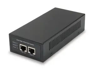 LevelOne 60W Gigabit PoE Injector, IEEE 802.3at/af/bt, 2x RJ-45 Ports