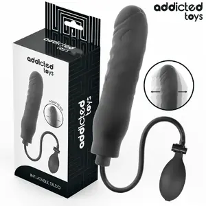 Addicted Toys piepūšamais dildo Model 3, silikona P-punkta stimulators
