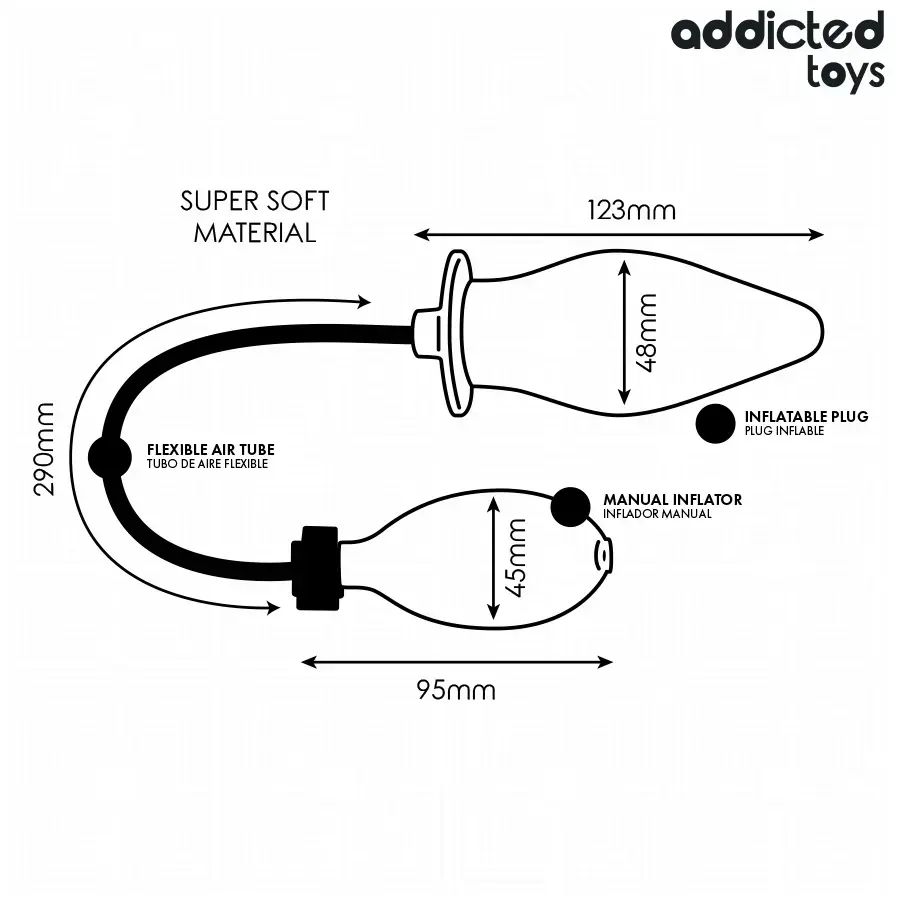 Надувная анальная пробка Addicted Toys Model 2 Photo 6