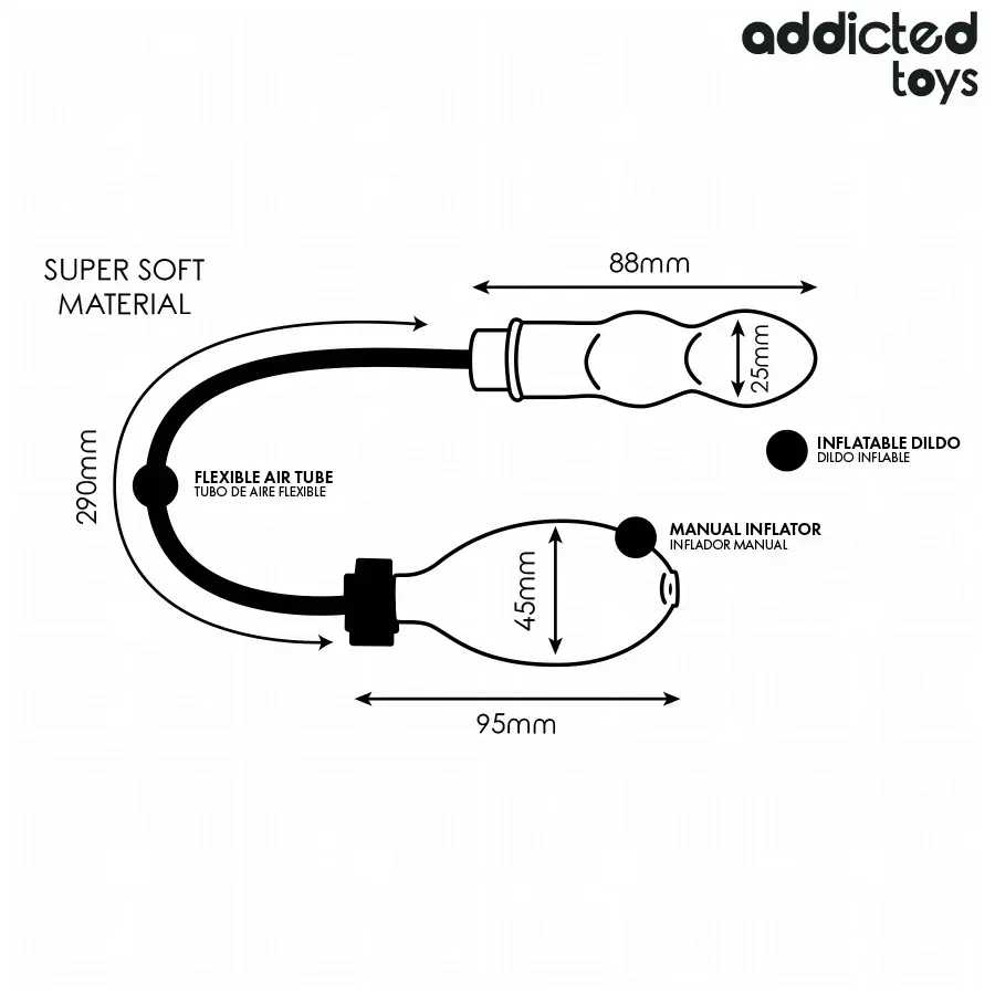 Надувная анальная пробка Addicted Toys Model 1 Photo 6