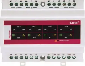 Модуль конвенциональных входов и выходов SATEL MIO-400 для адресных приемно-контрольных приборов