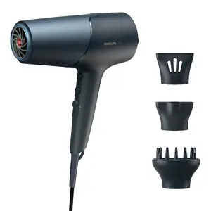 Фен Philips 5000 Series BHD512/20, 2300 Вт, ионизация, 3 температурных режима, 2 скорости, синий