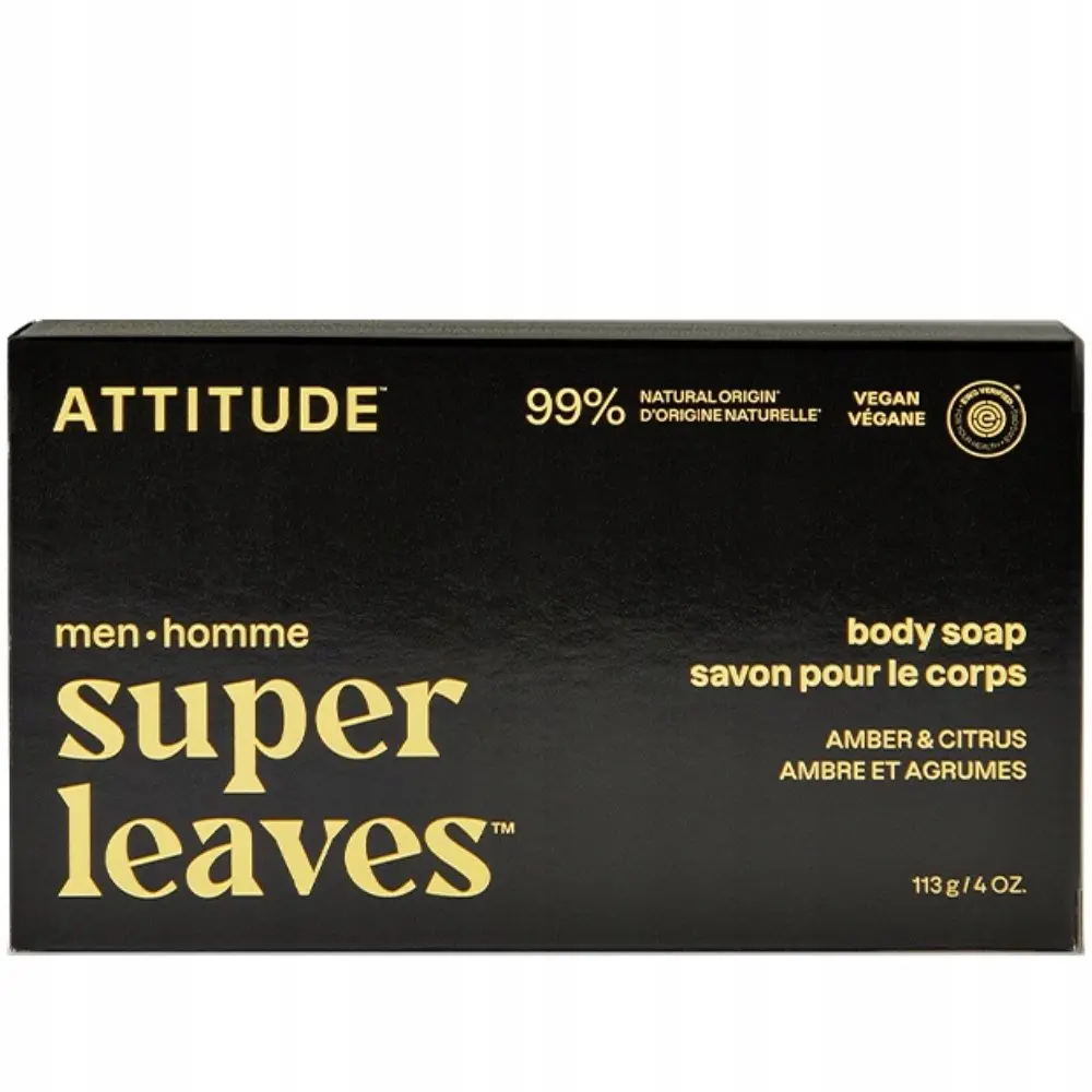 Attitude Super Leaves Men ķermeņa ziepju