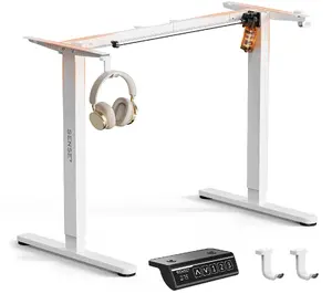Sense7 Rama Electric Desk Frame, White