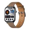 Colmi C28 Smartwatch - Black Case and Brown Leather Strap Photo 2