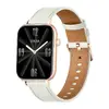 Colmi C28 Smartwatch - Gold with White Leather Strap Photo 3