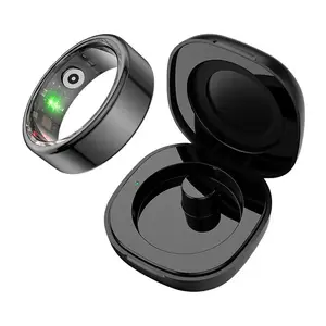 Colmi R02 Smart Ring, Size 12, 21.3 mm, Black with Charging Case