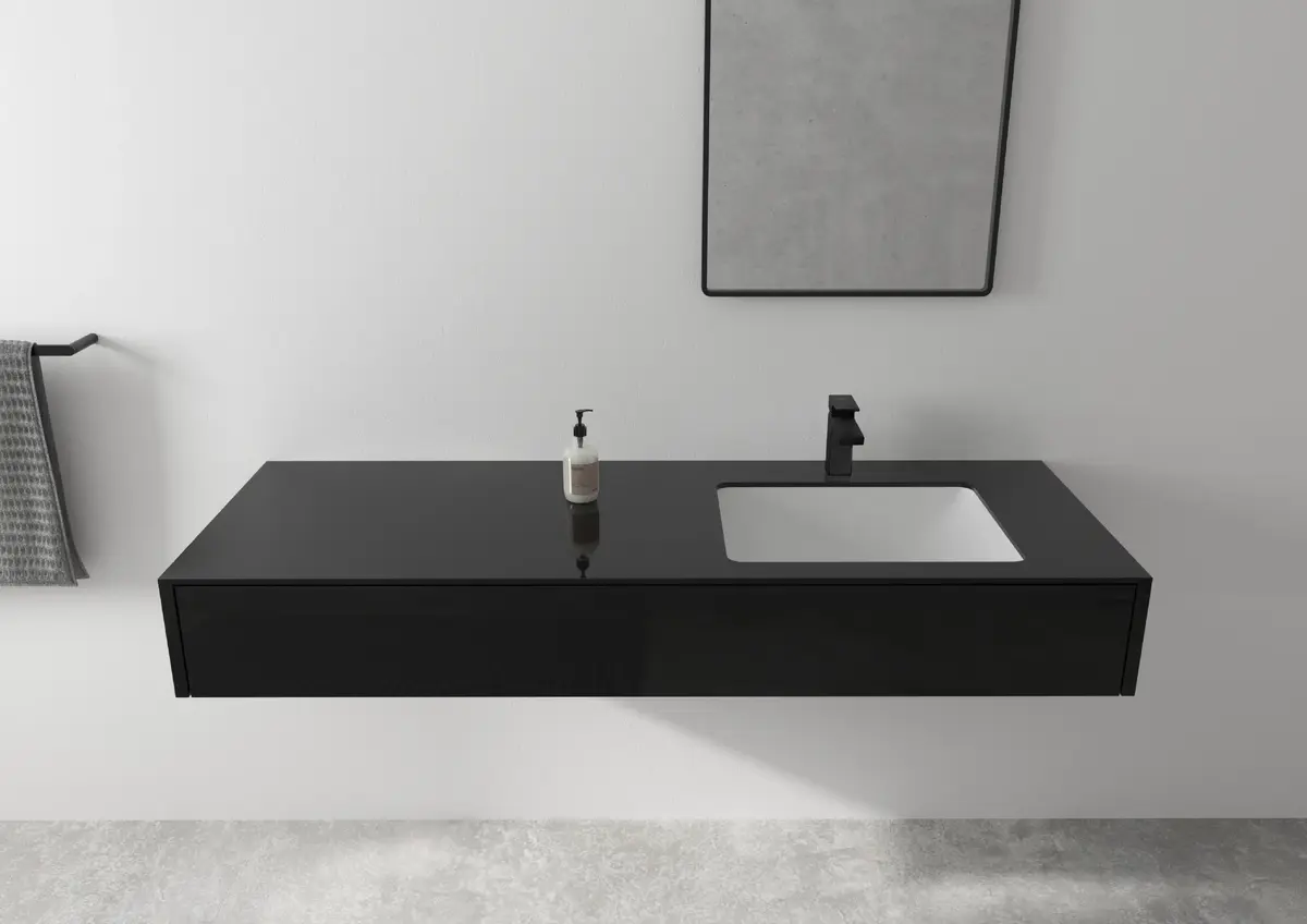 Hansgrohe Vernis Shape 100 izlietnes jaucējkrāns, matēti melns Photo 3