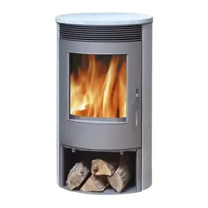 Tartu 5 Wood Burning Stove Black with Soapstone Finish