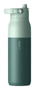 LARQ PureVis 2 Self-Cleaning Water Bottle, 1000 ml, Stainless Steel, Green