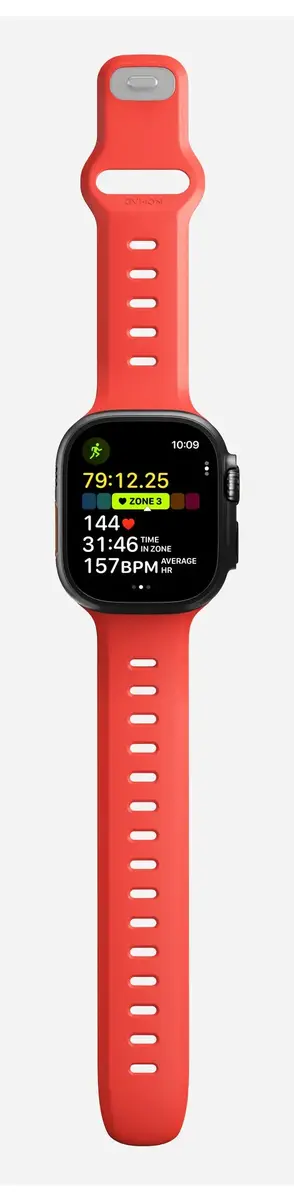 Nomad Tempo siksniņa Apple Watch pulkstenim - Sarkana Photo 6