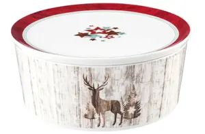 Seltmann Life Christmas Bowl with Lid 21x9 cm