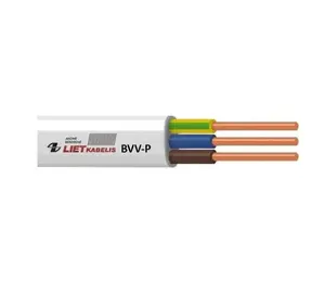 BVV-P 2x2.5 Flat Installation Cable, White, 100m