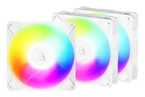 ARCTIC P14 Pro Reverse A-RGB 140mm PWM Fan 3-Pack, White