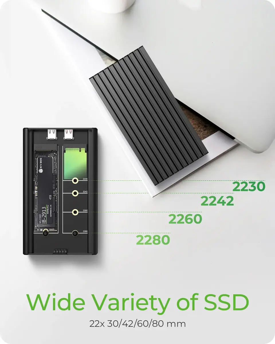 ICY BOX IB-2817M-C32 SSD ietvars Photo 4