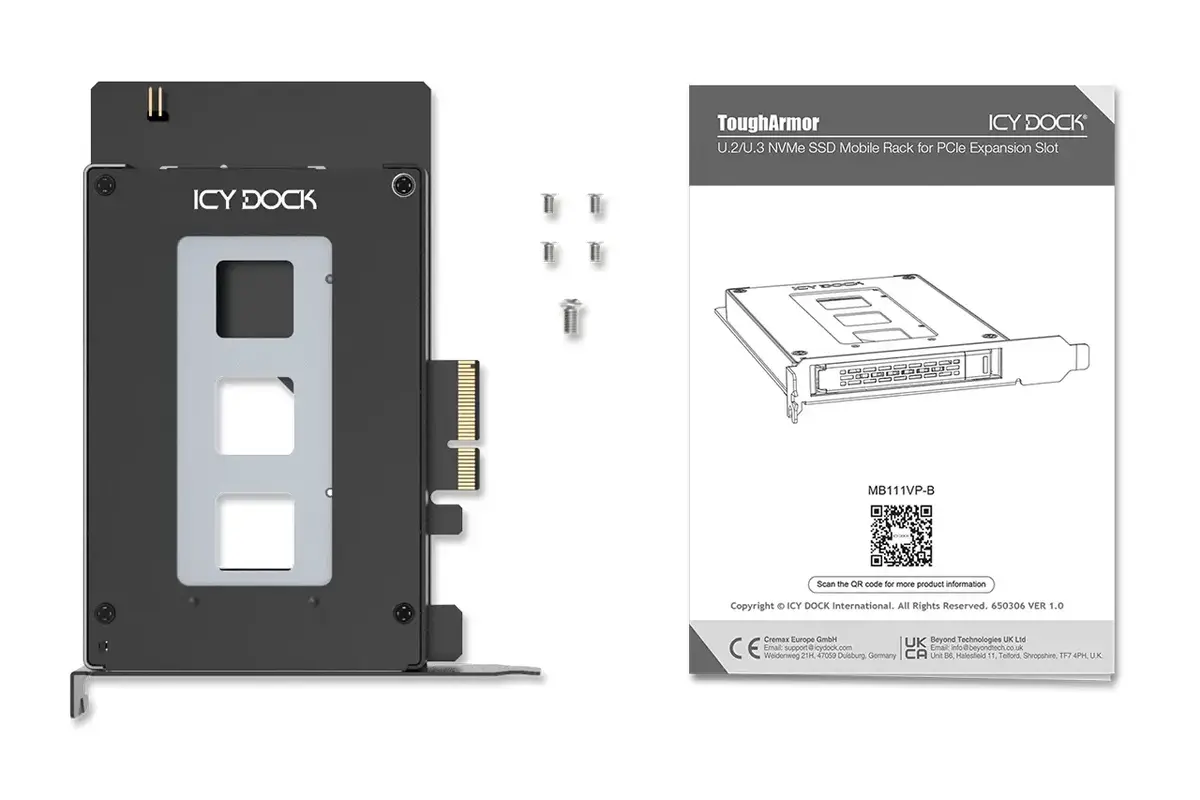 Icy Dock ToughArmor MB111VP-B NVMe SSD adapteris Photo 8