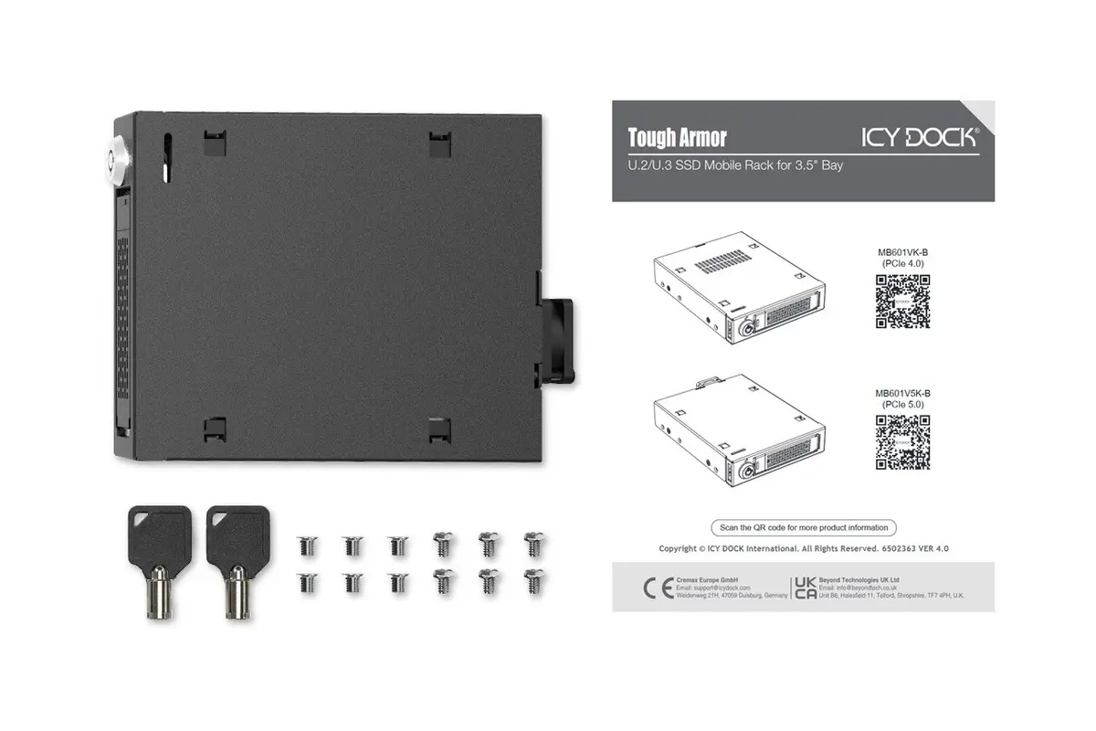 IcyDock 1x 2.5 collu U