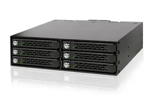 Icy Dock MB996SK-6SB 6-Bay 2.5-inch SATA/SAS Mobile Rack for 5.25-inch Drive Bay