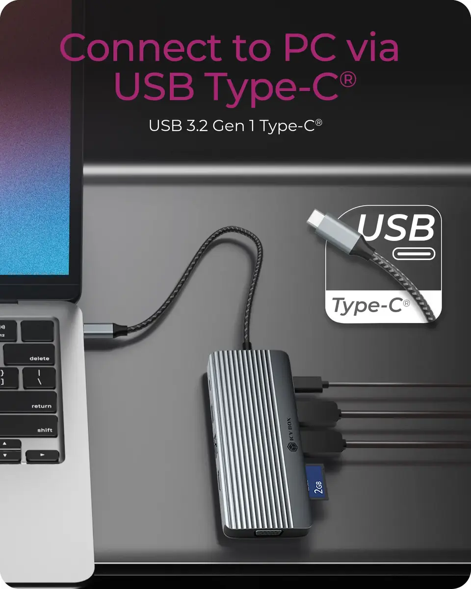 Док-станция ICY BOX IB-DK4040a-CPD USB-C Photo 6