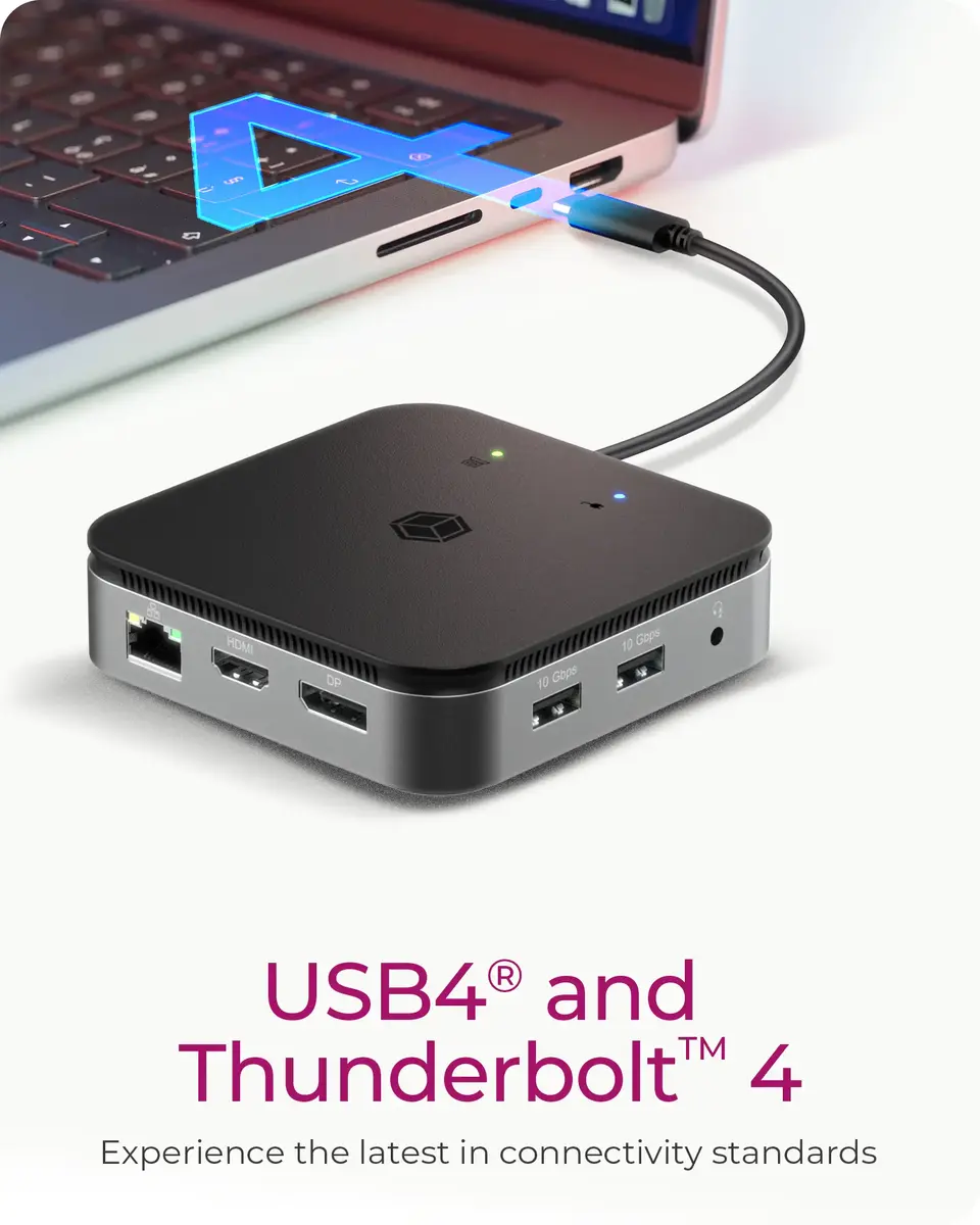 ICY BOX 7-in-1 USB4 dokstacija | Divi video izvadi Photo 3