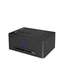 ICY BOX IB-1233CL-CR Hard Drive Docking Station with USB 3.2 Gen 1 and Card Reader