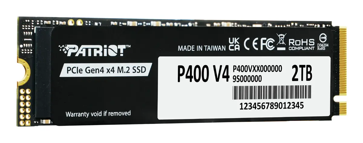 SSD накопитель Patriot Memory P400 V4 2 ТБ M.2 Photo 2