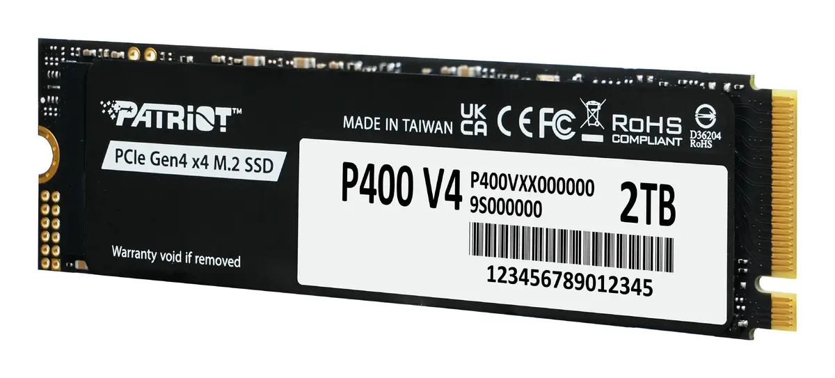 SSD накопитель Patriot Memory P400 V4 2 ТБ M.2 Photo 3