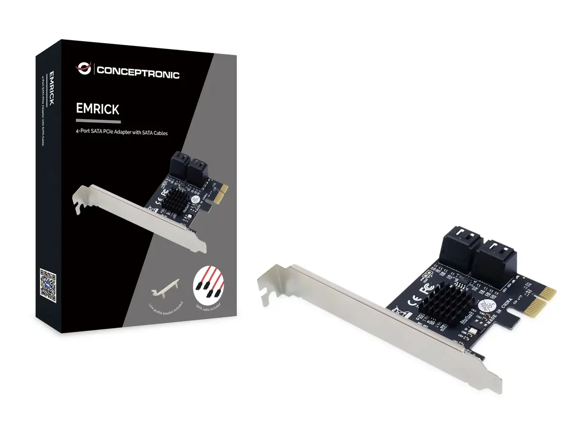Conceptronic EMRICK 4-portu SATA PCIe adapteris Photo 3