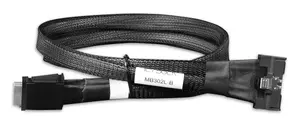Icy Dock MB302L-B SAS Cable, 0.5m, 8i SFF-TA-1016 to 2x Oculink 4i SFF-8611