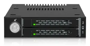 Icy Dock ToughArmor MB834MK-B V2 SSD ietvars, divkāršs M.2 NVMe, melns