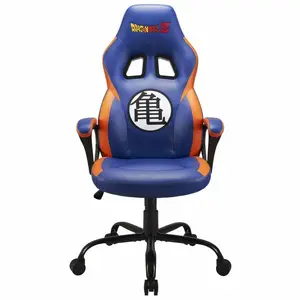 Subsonic SA5642-D1 PC Gaming Chair with Upholstered Padded Seat, Blue and Multicolour