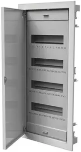 Pawbol C.1548 Universal Distribution Board, 48 Modules, Metal Door