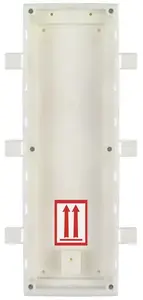 2N 9155016 elektriskā montāžas kārba, balta