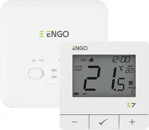 ENGO Controls E7-RFW Wireless Thermostat, White