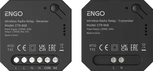 EngoLink ETR-868 Wireless Relay Set, Transmitter and Receiver